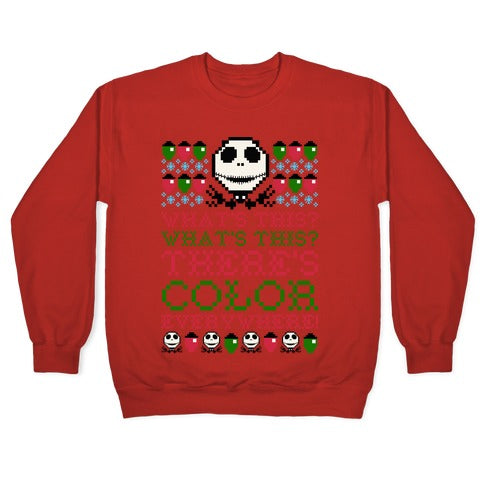 Skellington Ugly Sweater Crewneck Sweatshirt